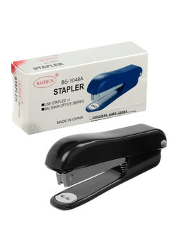 Цена за 3 шт. Степлер №10 Классика до 10 листов, корпус чёрный