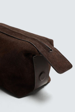 LEATHER TOILETRY BAG - Zara фото 3