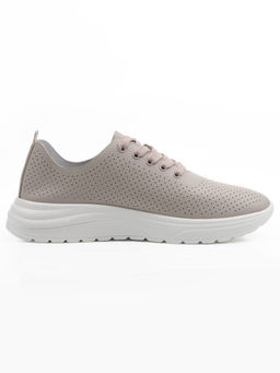 03-YH596-3 GRAY/BEIGE Полуботинки летние женские (натуральная кожа)