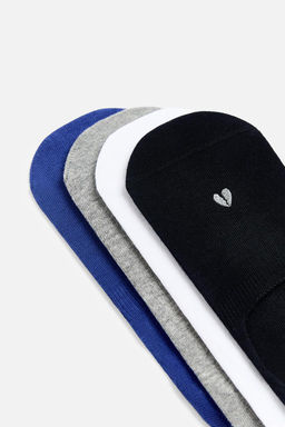 4-PACK OF EMBROIDERED NO-SHOW SOCKS - Zara фото 2