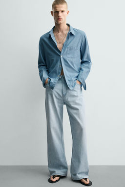 JEANS FLARE FIT / Azul claro - Zara фото 5