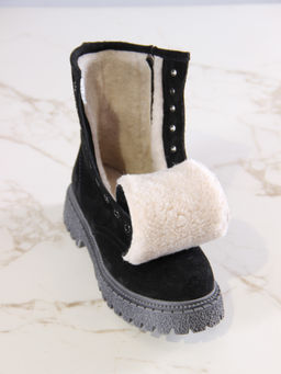 Ботинки EDART 327.22511gr. Черные замша/шерсть фото 7