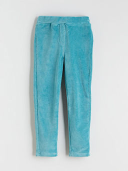 Beli Lastikli Basic K?z ?ocuk Kadife Tayt