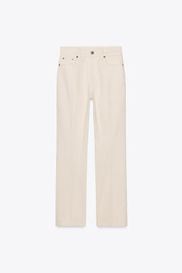 ZW COLLECTION HIGH-WAIST BOOTCUT CROPPED JEANS - Zara фото 46