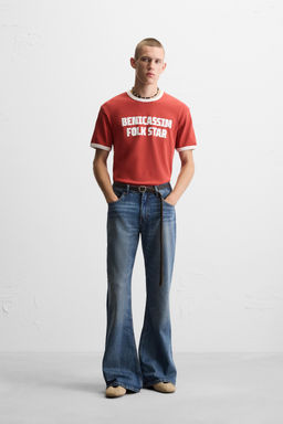 GUITARRICADELAFUENTE SLOGAN RIB T-SHIRT