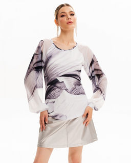 Блузка с шифоновым рукавом реглан 71.5.1 - Sahar art lab фото 7