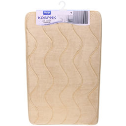 Коврик для ванной 50*80 "Волна" бежевый