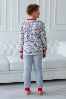 Пижама детская из джемпера и брюк из кулирки Олененок красный - Амадэль фото 7