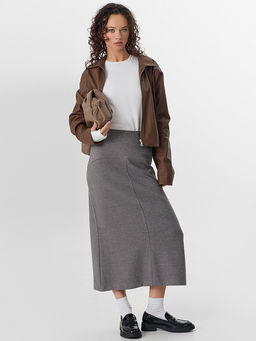 Юбка женская серая - Mark formelle фото 5