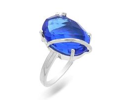 Кольцо из серебра танзанит выращ., Учение