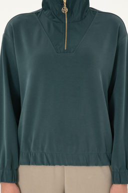 Женский темно-зеленый свитшот Неожиданная скидка в корзине - U.s. polo assn фото 6