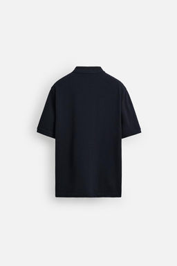 WASHED TEXTURED PIQUE POLO SHIRT - Zara фото 22