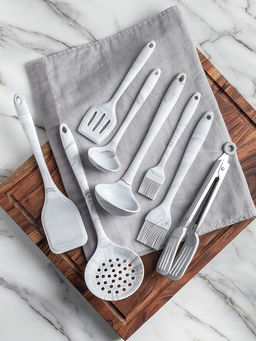 Половник 28,5x8,5x6,5 белый силикон, нейлон