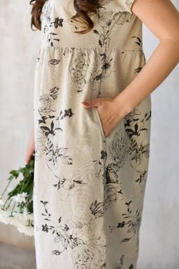 Платье Хлопок 70% Лён 30% Кострома 2 - Оптима фото 3