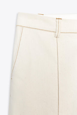 STITCHED BOOTCUT TROUSERS
