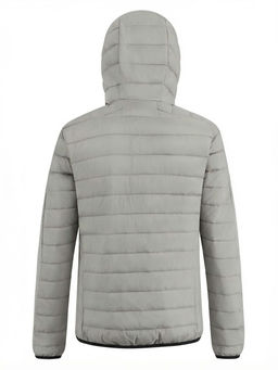 Куртка мужская стёганая с капюшоном с графеновой подкладкой бежевого цвета 9625_1B - Valianly фото 8