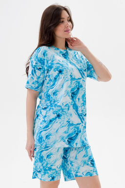 Костюм из кулирки унисекс дым бирюза - Амадэль фото 8