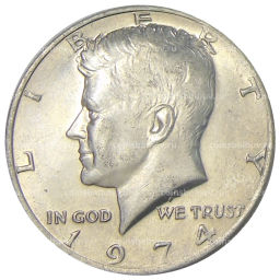1/2 доллара (50 центов) 1974 года США