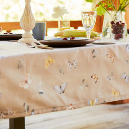Скатерть Этель Butterflies 146×250 см, 100% хлопок, рогожка 186 г/м²