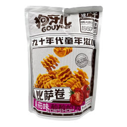 Снэки хрустящие рисово - пшеничные пицца ролл со вкусом томата Гоуяер/ Gouyaer, Китай, 188 г Акция