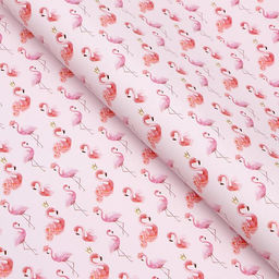 Набор бумаги упаковочной глянцевой Фламинго, 2 листа 50 70 см - UPAK LAND фото 2