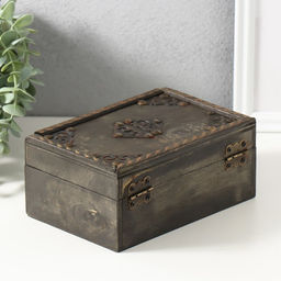 Шкатулка для украшений «Сундук. Аллегра», дерево, 18×12×8 см