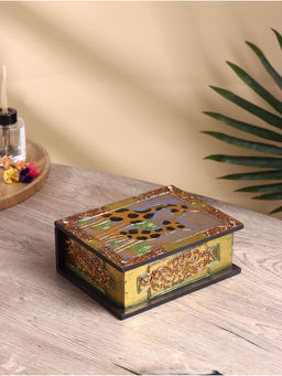 Шкатулка резная «Стрекоза», 15×19×7.5 см, МДФ