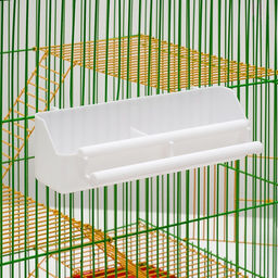 Кормушка для птиц с жердочкой для любых клеток, 21 х 5,8 х 5,6 см - Пижон фото 4