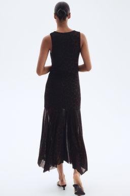 Draped mesh dress - H&m фото 3