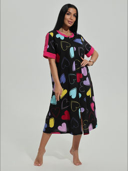 Барышня халат женский (темно-синий) - Lovetex фото 8