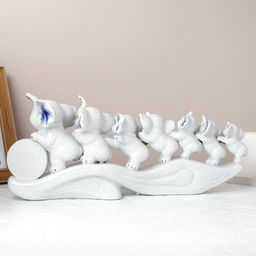 Статуэтка Семь слоников 15*36 см / W358 /уп 18/ - ГалеонТрейд фото 3