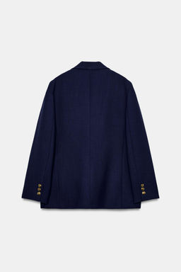 BLAZER BOTONES ZW COLLECTION / Azul?n - Zara фото 4