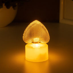 Фигурка светящаяся RISALUX «Сердце», LED-ночник, 0.3 Вт, 3.5×4×6.5 см