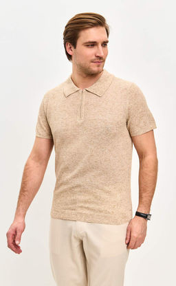 Футболка лен F111-07LN l.beige