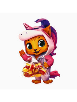 Цена за 10 шт. Пакет под сладости «Котёнок», 11 х 6 см