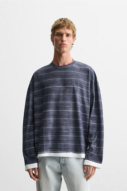 STRIPE PRINT T-SHIRT - Zara фото 9