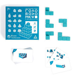 Игра головоломка Синий куб, 7 объемных деталей - Лас играс фото 2