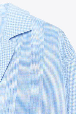 ZW COLLECTION TEXTURED OVERSIZE SHIRT - Zara фото 8