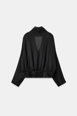 FLOWING SATIN BLAZER SHIRT - Zara фото 5