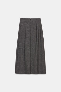 HOUNDSTOOTH MIDI LAYERED SKIRT - Zara фото 8