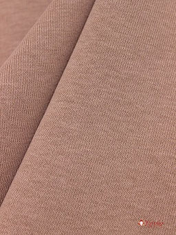 Футер 3-х нит. начес цв.Темный бежево-розовый, ш.2.00м, Пенье, хлопок-90% п/э-10%, 330гр/м.кв - Купава фото 4