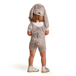 Карнавальный костюм детский «Заяц», шапка, комбинезон, мягконабивная морковка, 1-2 года, рост 92 см