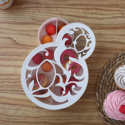 Коробка подарочная, кондитерская упаковка «8 марта» белая, 22×16×5 см