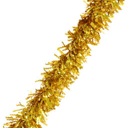 Цена за 10 шт. Мишура 2м 15см "Голограмма волна", Золото