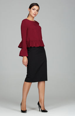 Романтичная блузка спелая вишня - Donna saggia фото 3