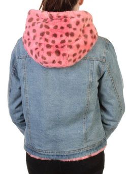 000 BLUE/CRIMSON Куртка джинсовая с плюшем Misifeer - Fashion фото 6