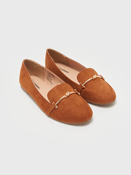 Zincir Detayl? Kad?n Loafer Ayakkab?