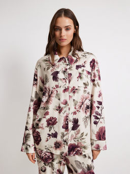 Infinity / Женская домашняя блуза с цветочным принтом Milena