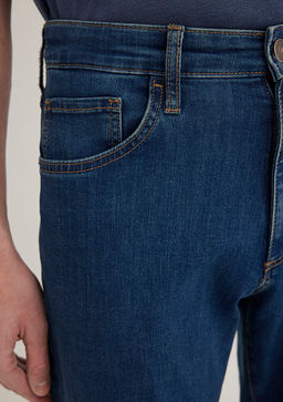 177 Koyu Mavi Comfort Jean Pantolon  фото 7