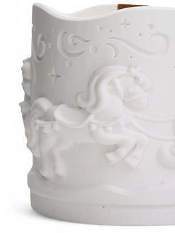 Свеча Новый год, аромат сандал, гипс